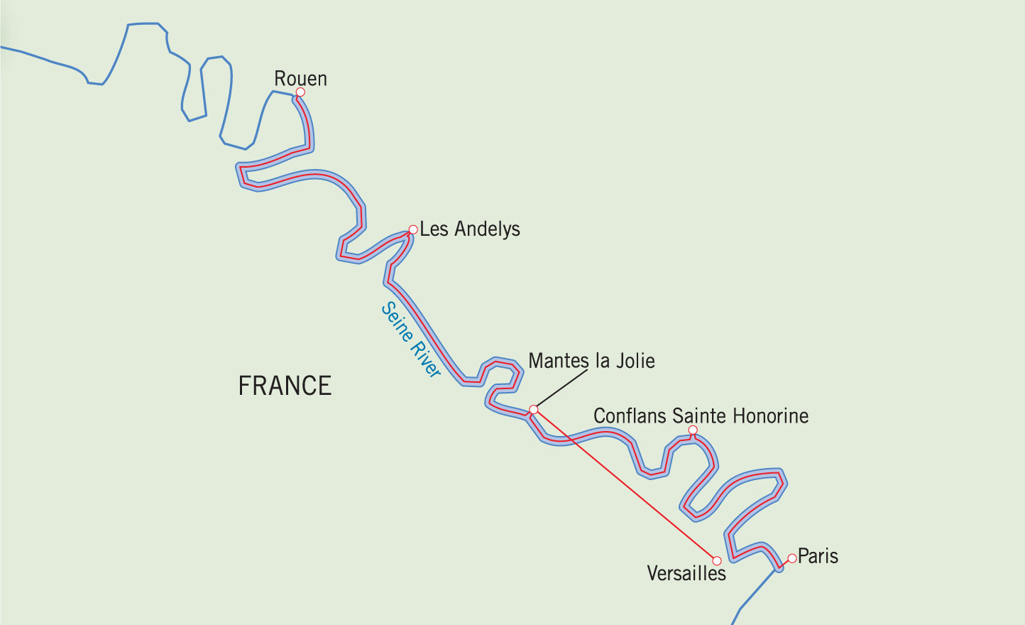 Parisian Winter Holiday Map